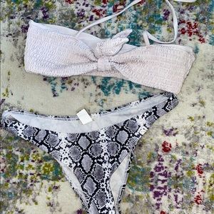 Snake skin bikini